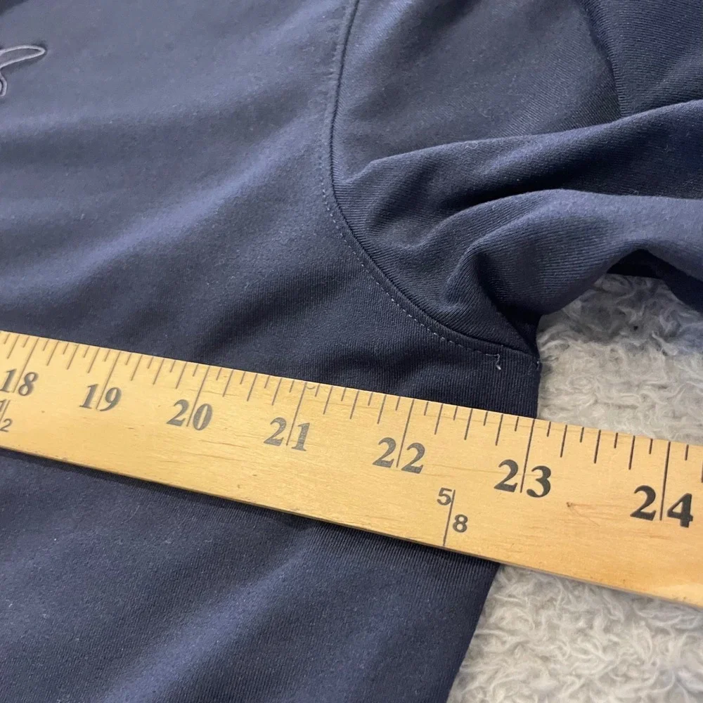 Birddogs 1/4 Zip Lined Pullover Shirt Mens XL Navy Blue Long Sleeve Performance